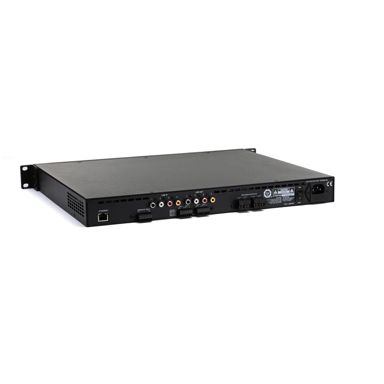 Web Ready-KDA 1000 Angle Back Amplificateur puissant 4x250 W avec DSP intégré, idéal pour installations Hi‑Fi, multiroom ou 70/100 V au Maroc. Réglage précis via interface web, compatible enceintes encastrables Klipsch.