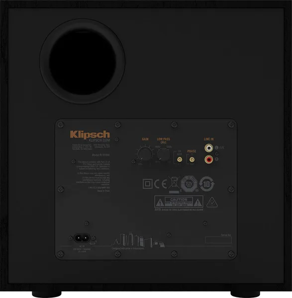 r-101sw_621896f36bd92_1200 Caisson de basse Klipsch R-101SW Black (Unité) – Image 3