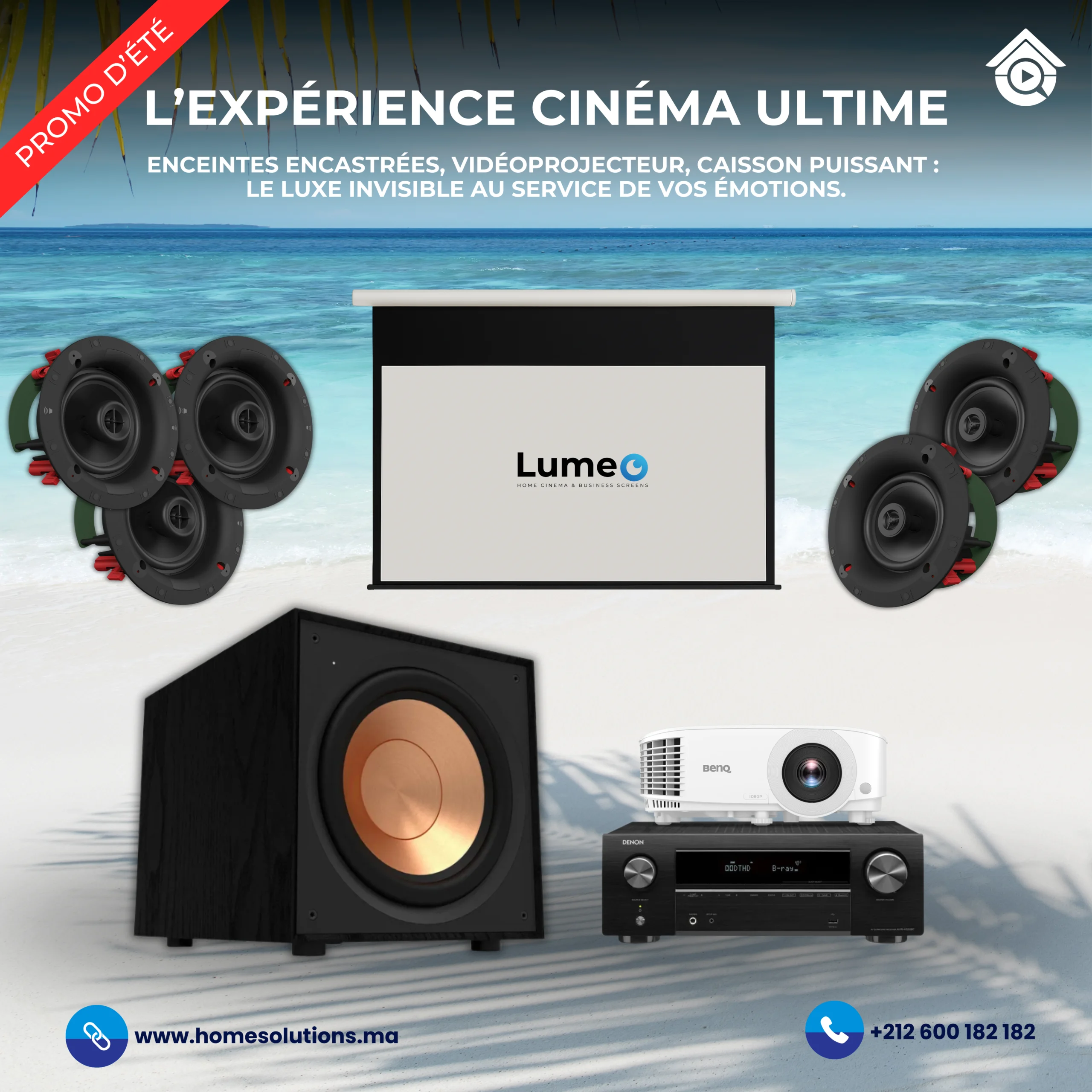 Pack Home Cinéma invisible 5.1 Pack Home Cinéma invisible 5.1