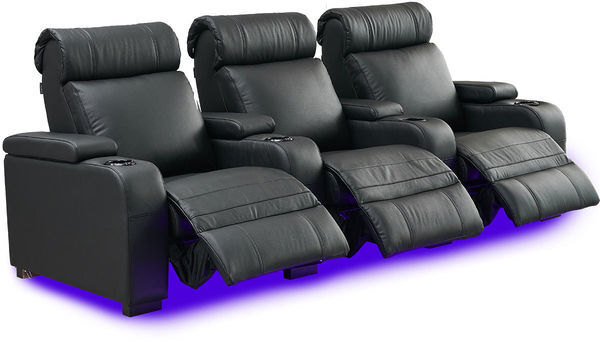 Fauteuil Cinema 3 places LumeO  0823 Cuir noir Fauteuil Cinema 3 places LumeO 0823 Cuir noir